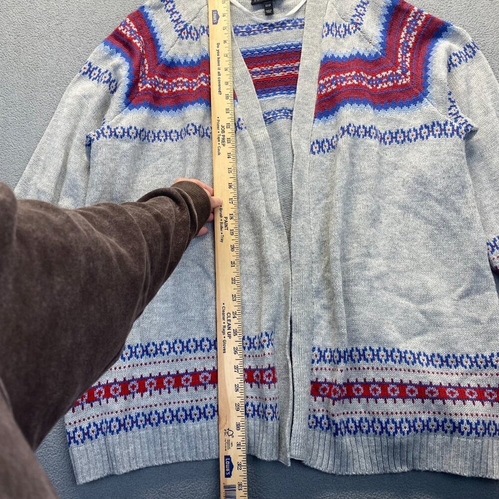 Lane Bryant Plus Size 22/24 Open Front Cozy Winter Christmas Sweater Shirt Top - Picture 5 of 8